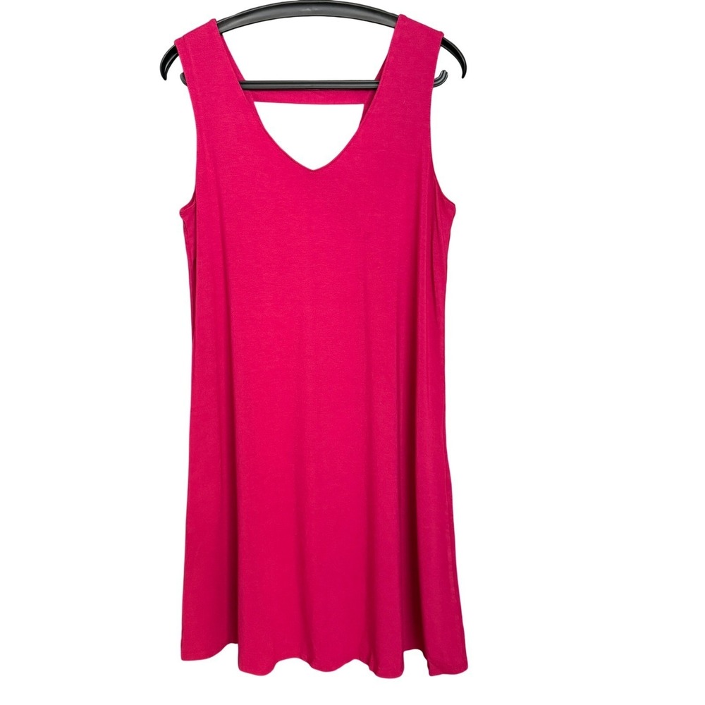 Cupio Sleeveless Midi Dress L Flowy Feminine Summer Date Night Office Dainty